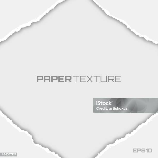 Frame De Branco Lacerated Documentos - Arte vetorial de stock e mais imagens de Abstrato - Abstrato, Arte e Artesanato - Arte visual, Composição
