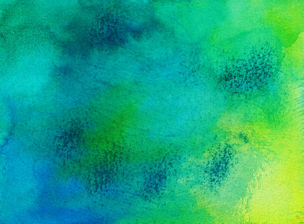 istock Distressed colorful background hand painted on paper 488381914