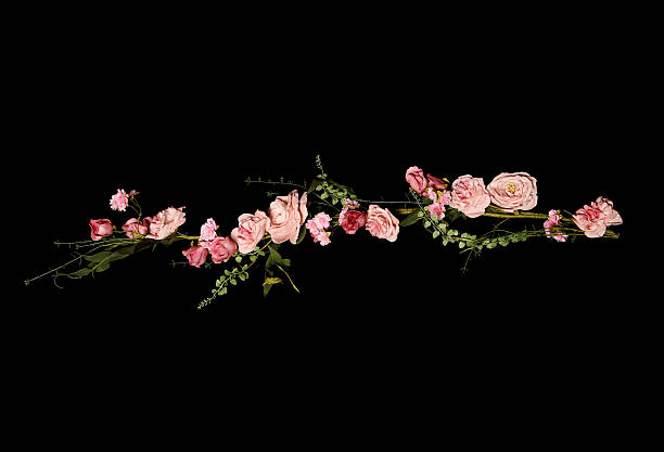 istock pink wedding rose garland 488383898