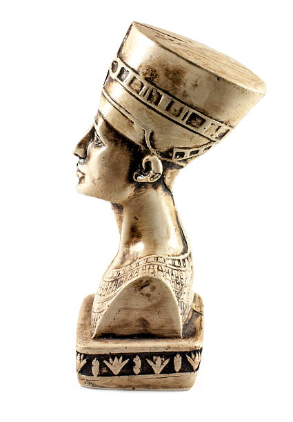 istock Queen Nefertiti isolated on white 488384024