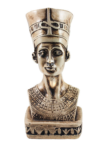 istock Queen Nefertiti isolated on white 488384274
