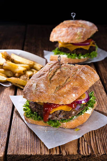 istock Homemade Ciabatta Burger 488384704