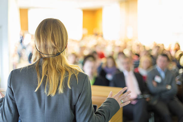 istock Speaker at Business Conference and Presentation. 488386912
