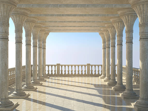 istock Colonnade of ancient columns 488388951