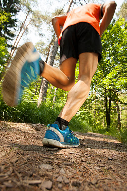 istock Man in ultramarathon race 488389180