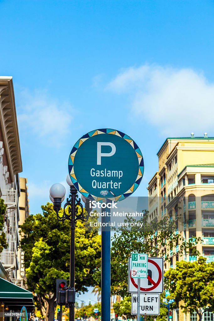 Się Gaslamp Quarter w San Diego - Zbiór zdjęć royalty-free (Architektura)