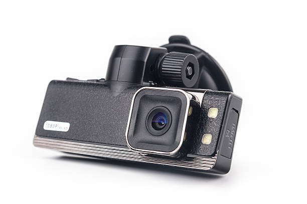 istock Car video recorder isolated on white background 488392411