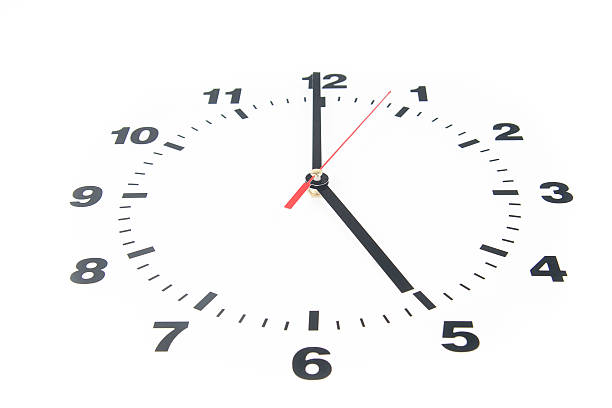 istock Dial of the clock isolated on white background 488395169