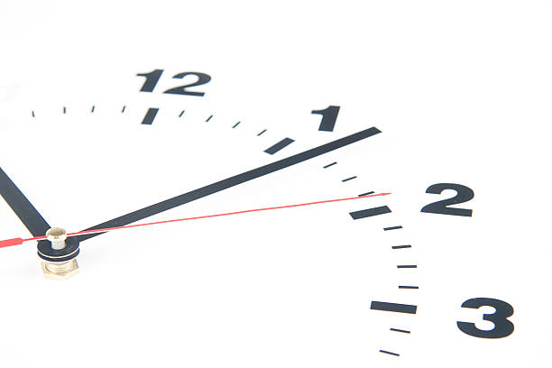 istock Dial of the clock isolated on white background 488395181