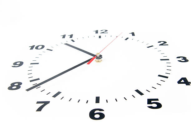 istock Dial of the clock isolated on white background 488396011