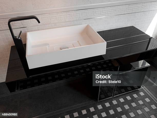 Rectangular Sink Layout Rectangular Sink Stock Photo - Download Image Now - Bathroom Sink ...