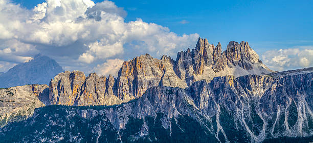 istock Dolomites: panoramic view of the Croda del Lago 488403310