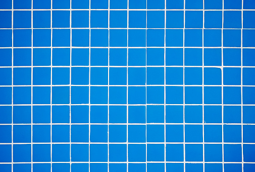 Blue tile, full frame background.