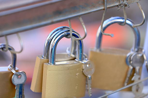 istock Padlocks with their keys. Shigatse-Tibet. 1669 488410598