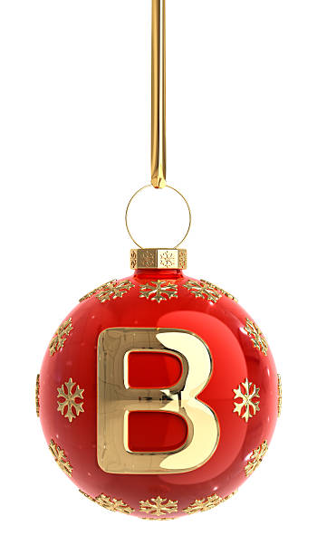 istock Christmas Ball With Letter B 488411798