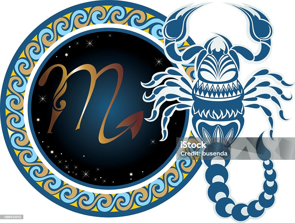 Zodiac signs - Scorpio Zodiac symbol 2015 stock vector