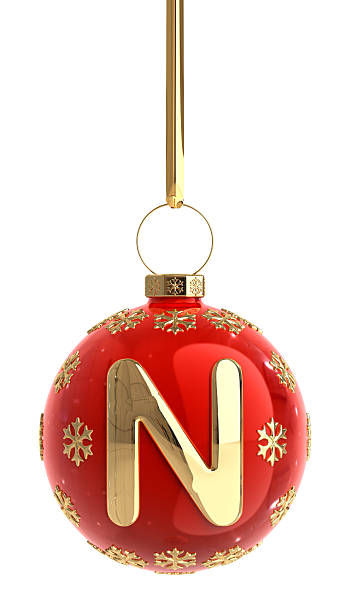 istock Christmas Ball With Letter N 488414376