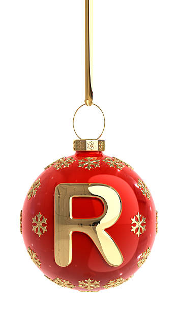 istock Christmas Ball With Letter R 488414430