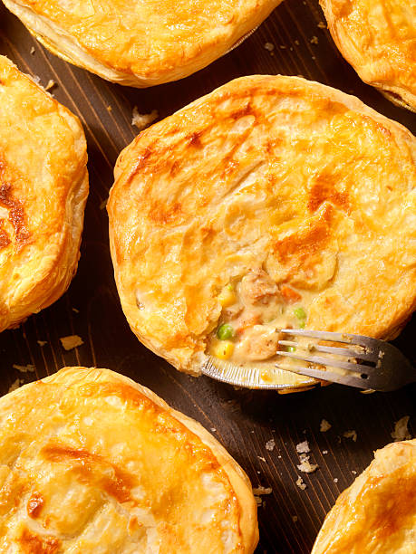 istock Chicken pot Pies with Puff Pastry 488414978
