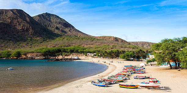 Tarrafal beach in Santiago island in Cape Verde - Cabo Verde