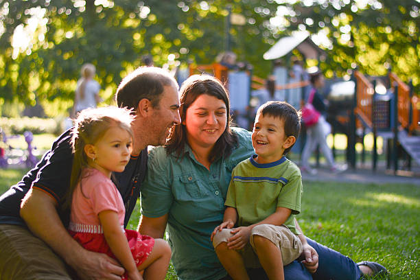 istock family outdoor togeder 488416128