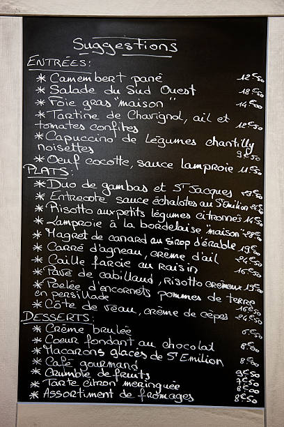 istock Menu from Saint Emilion, Bordeaux, France 488433734