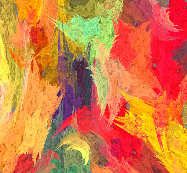 istock Abstract fractal color background 488434156