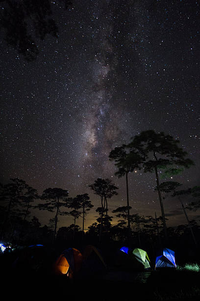 istock Milky way over northern Thailand 488434694