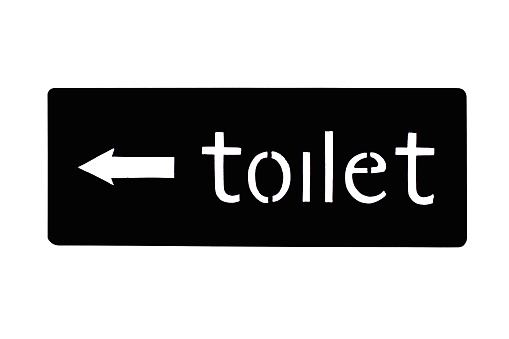 public toilet sign.