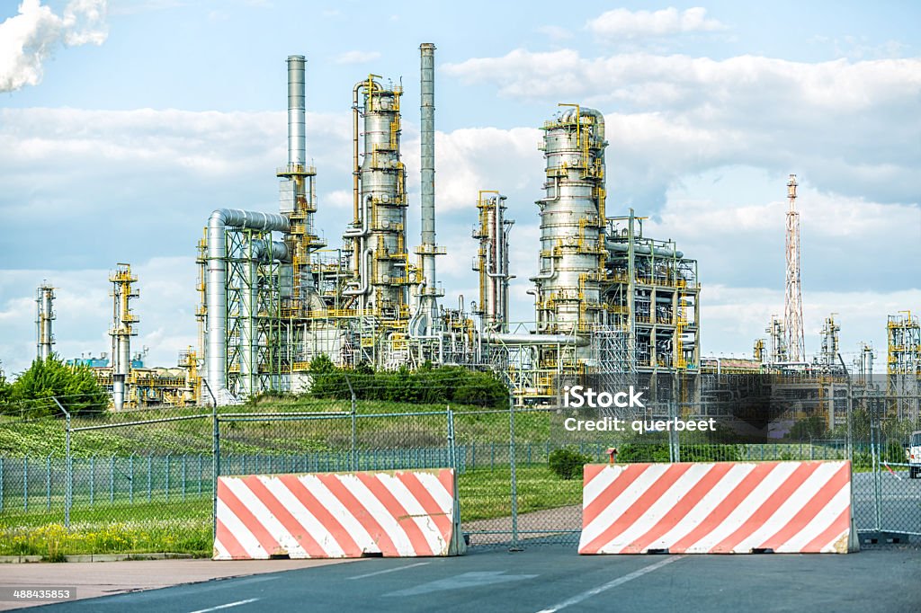 Raffinerie - Lizenzfrei Abgas Stock-Foto