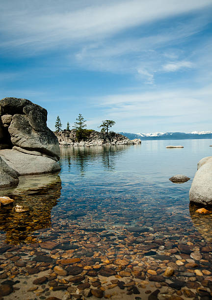 istock Lake Tahoe, clear blue water and large boulders 488436443