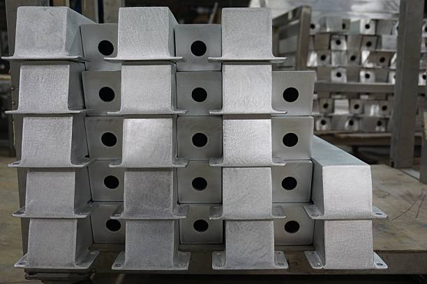 istock aluminum parts in warehouse 488437804