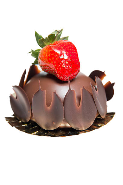 istock Closeup of chocolate dome cake 488440030