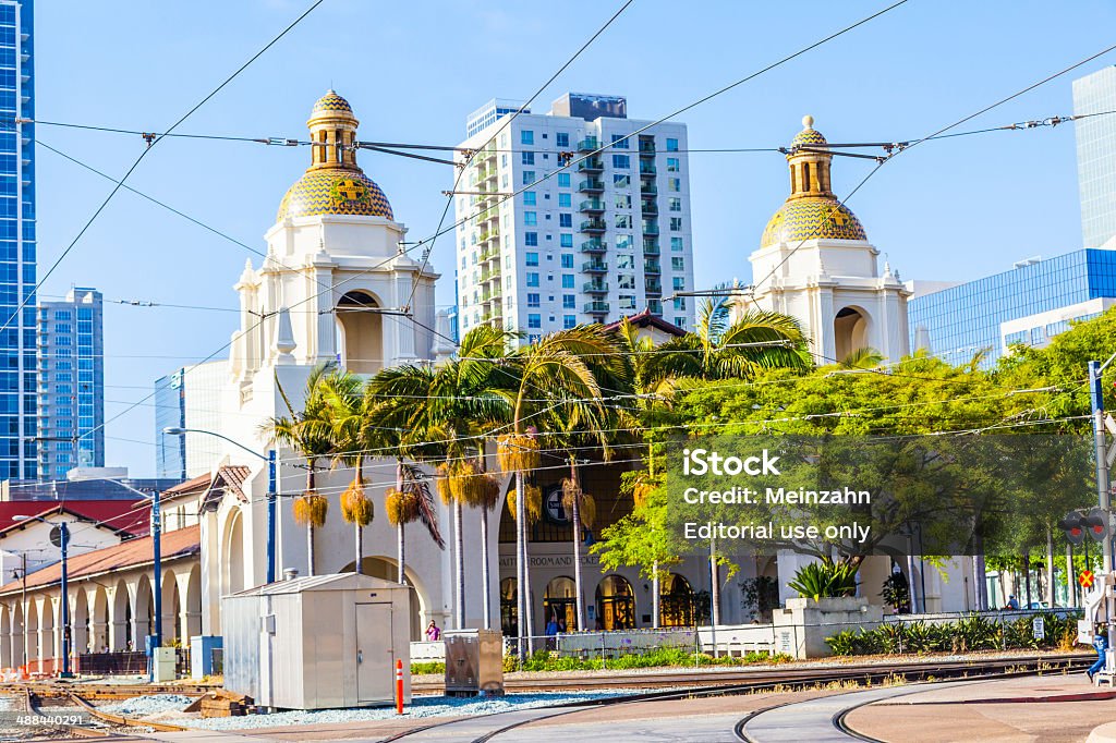 La histórica Union Station en San Diego - Foto de stock de Aire libre libre de derechos