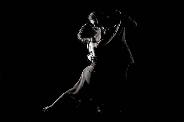 Dance of passion Tango stock photo