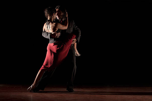 Dance of passion Tango stock photo