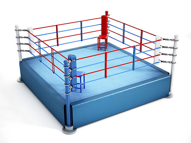 ボクシングリング - boxing boxing ring rope three dimensional shape ストックフォトと画像