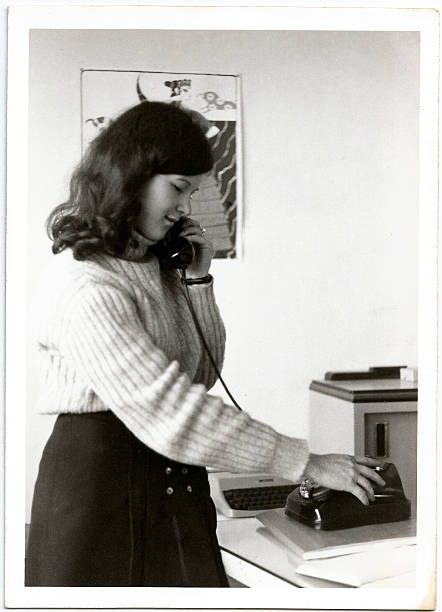 istock Young 1970s woman working 488442343