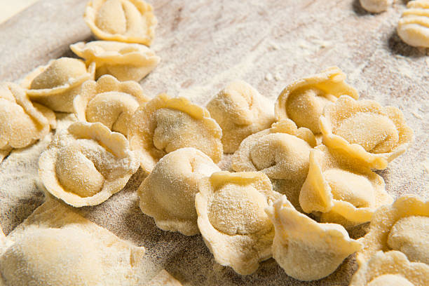 istock Homemade raw Italian tortellini 488463708