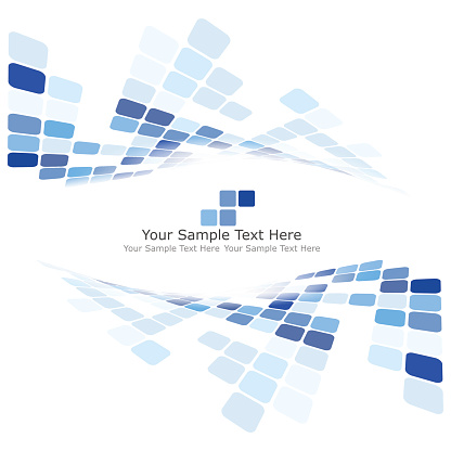 Checkered Background With Text Space. Ideal Balanced Colors in Blue Tone. Suitable For Creating Business, Technological and Other Designs. Vector Illustration.