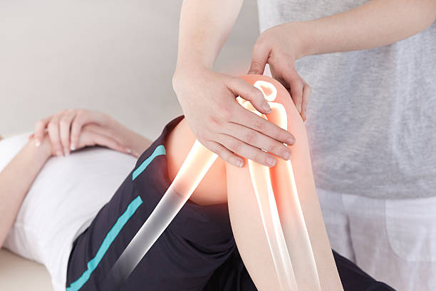 istock Highlighted bones of woman at physiotherapist 488465536