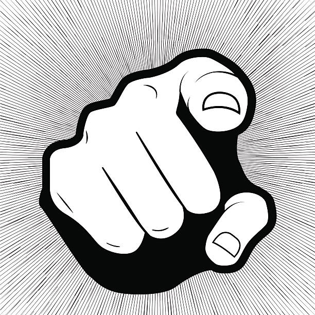 Pointing finger or hand pointing icon isolated on grey background Vector pointing finger or hand pointing icon isolated on grey background Missile stock illustrations