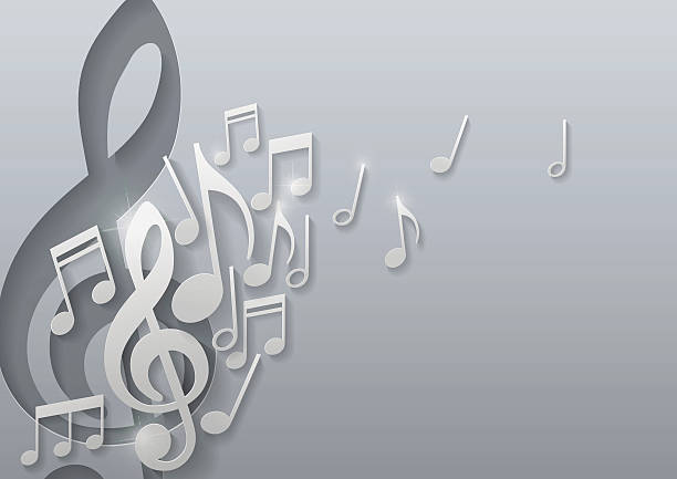 musik noten hintergrund - jazz backgrounds backdrop image stock-grafiken, -clipart, -cartoons und -symbole