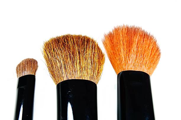 Make-up brushes Make-up brushes set make over series stock pictures, royalty-free photos & images