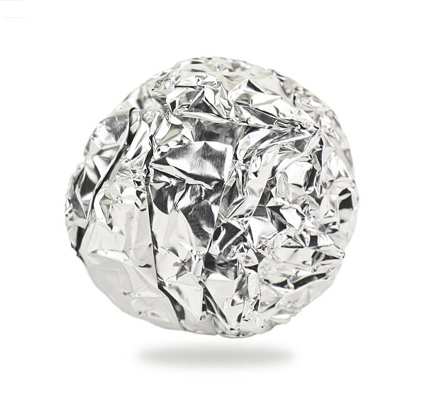 aluminium ball stock photo