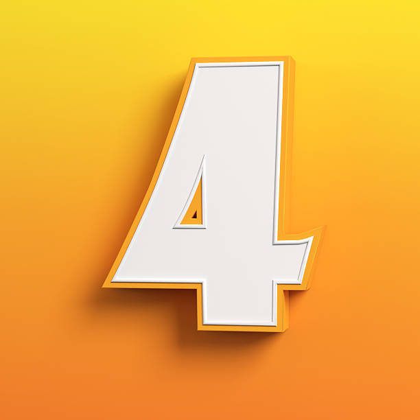 istock cartoon 3d font number 4 488473050