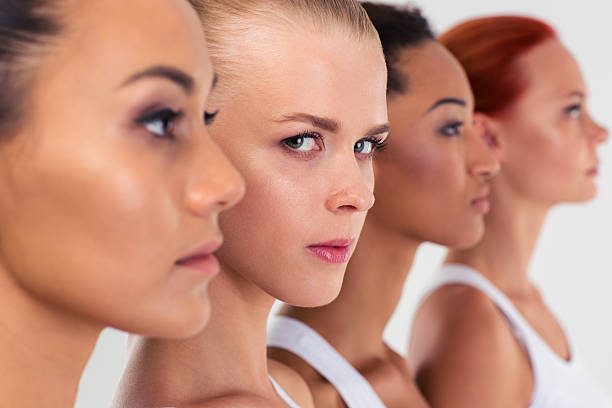 istock Four woman standing in a row 488473056