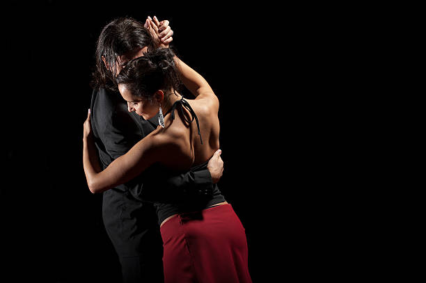 Dance of passion Tango stock photo