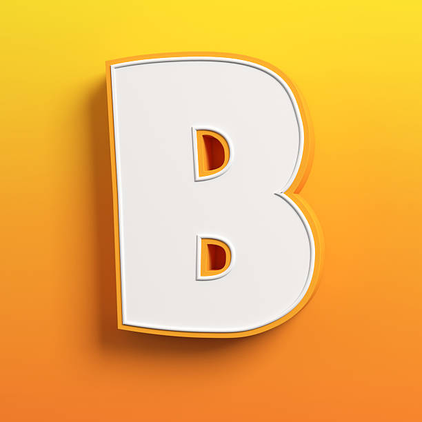 istock cartoon 3d font letter B 488473294
