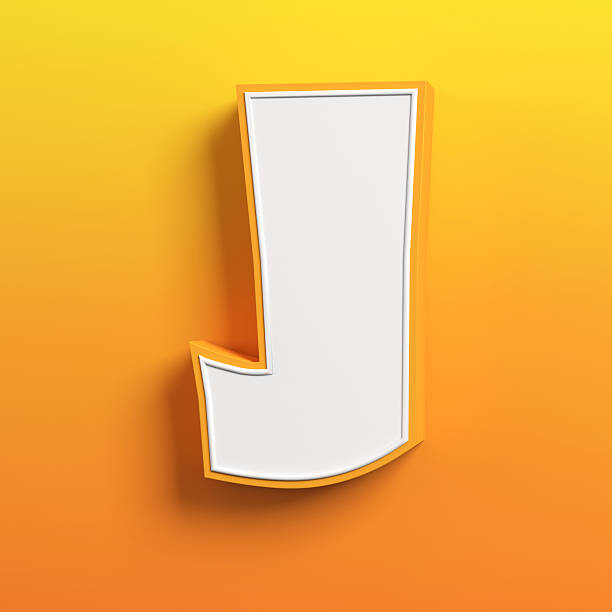 istock cartoon 3d font letter J 488473586